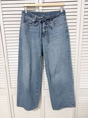 wild fable low rise baggy jean with tie front